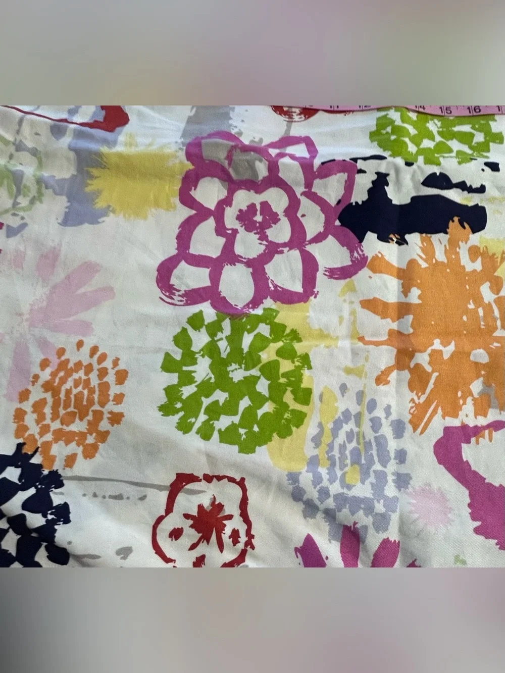 IKEA Renate Blom Pair 25 x 26 Pillow Cover Zip Sham Multicolor Purple Red Pink